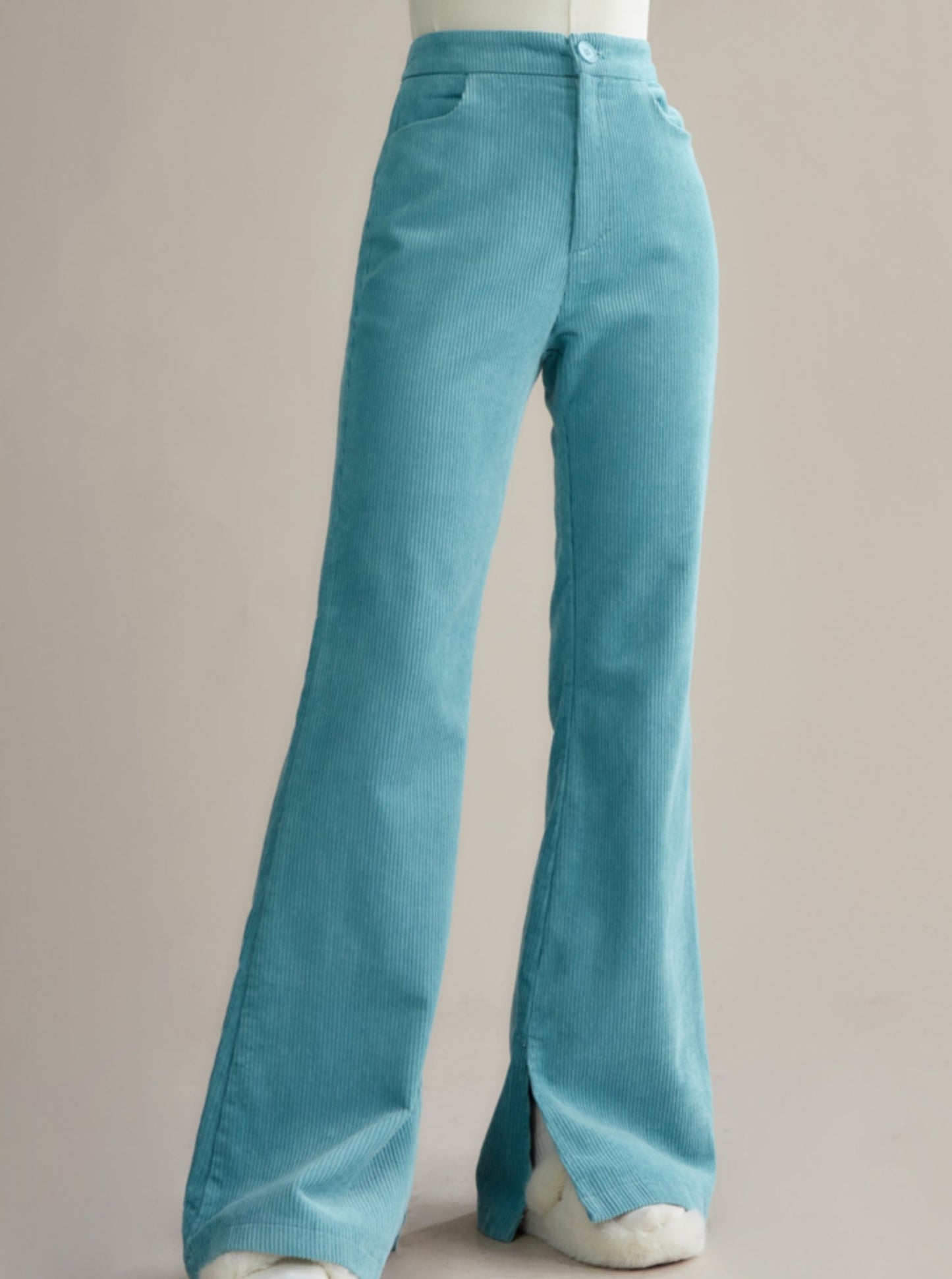 Vintage corduroy slim flared pants