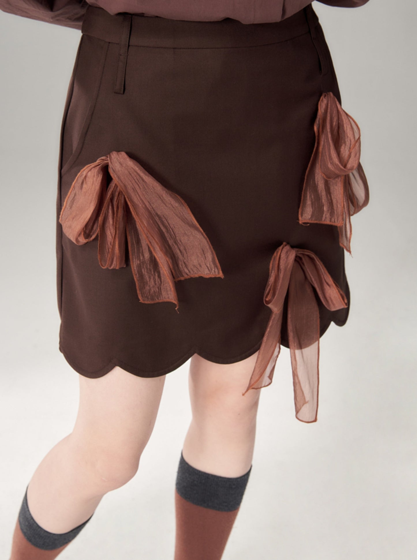 Bow A-line skirt