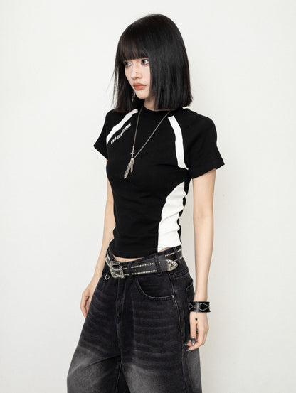 Black Slim Short Sleeve T-Shirt