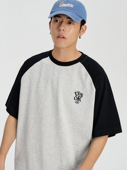 Hip-Hop OK Raglan Sleeve T-Shirt