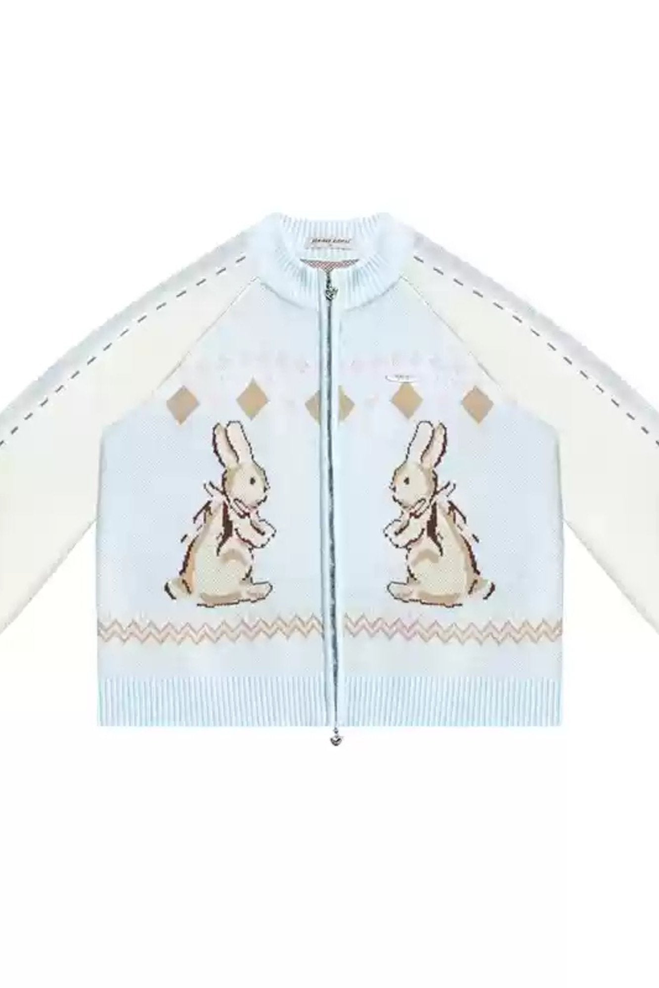 Retro Bunny Sweater Cardigan Jacket