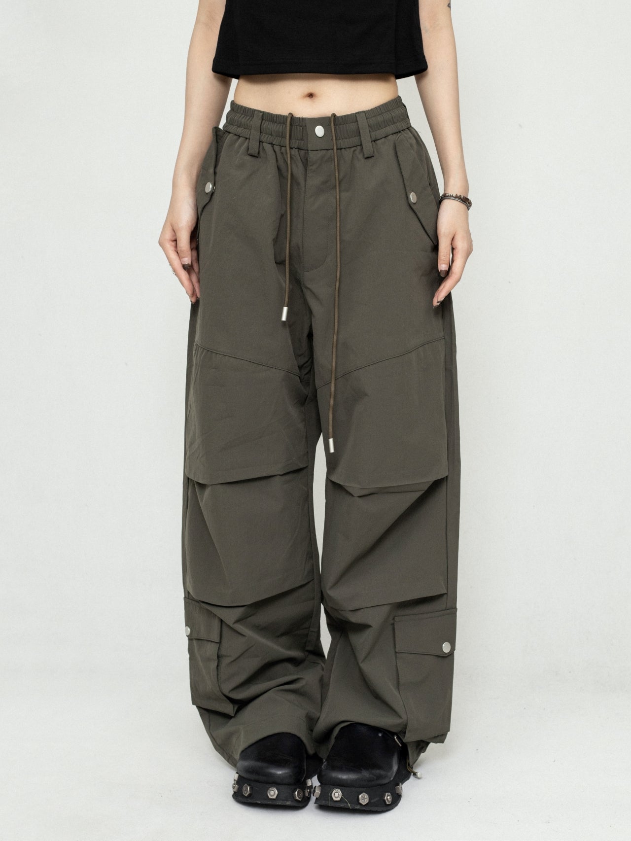 American Thin Wide Leg Cargo Pants