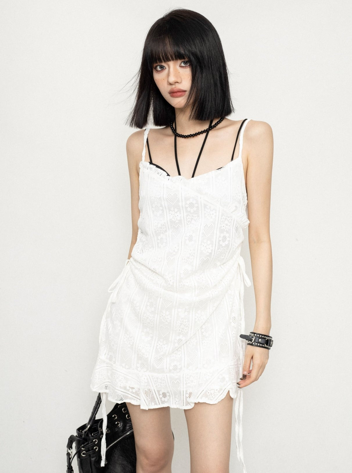 Lace White Layered Dress