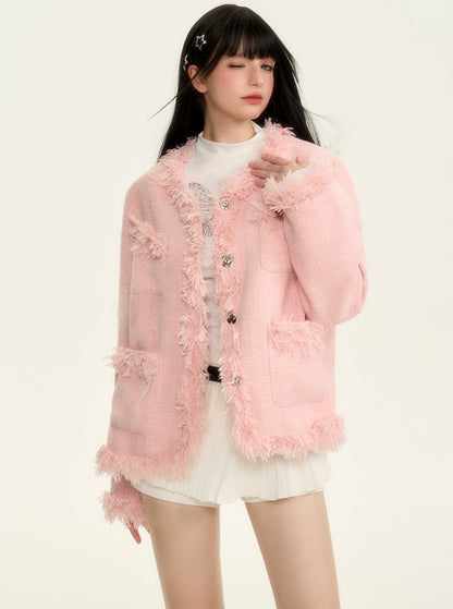 Handmade fringed small fragrant coat