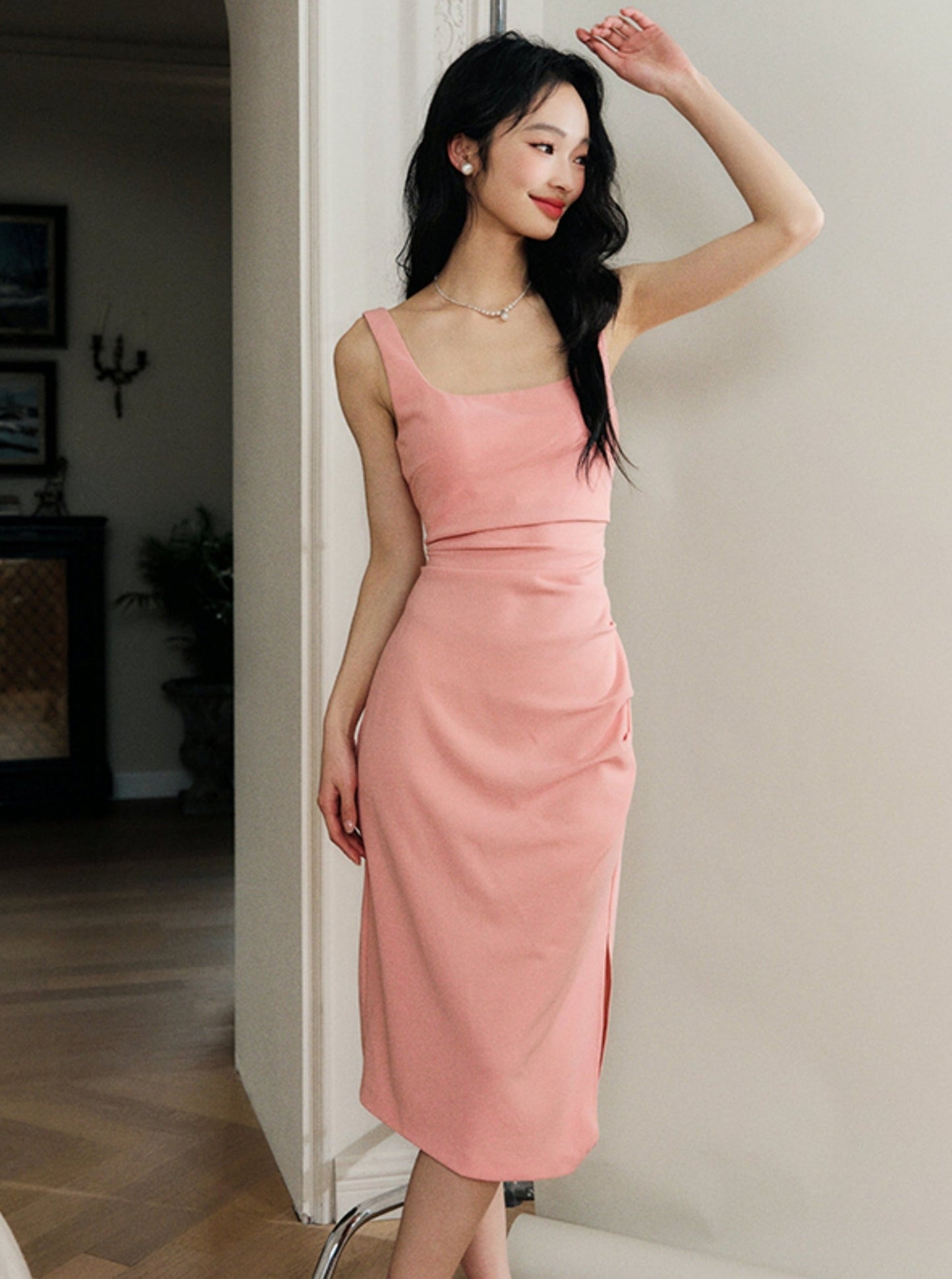 Pink Lychee Slip Dress