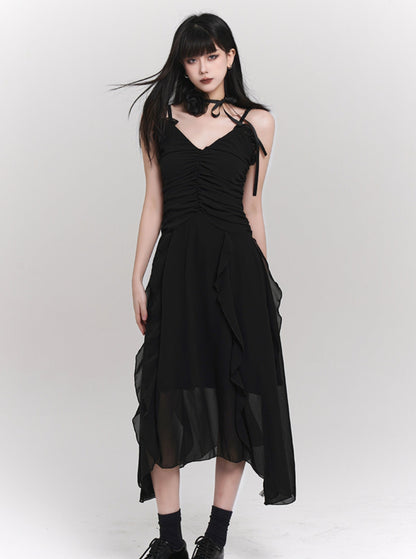 Black French Slip Dress