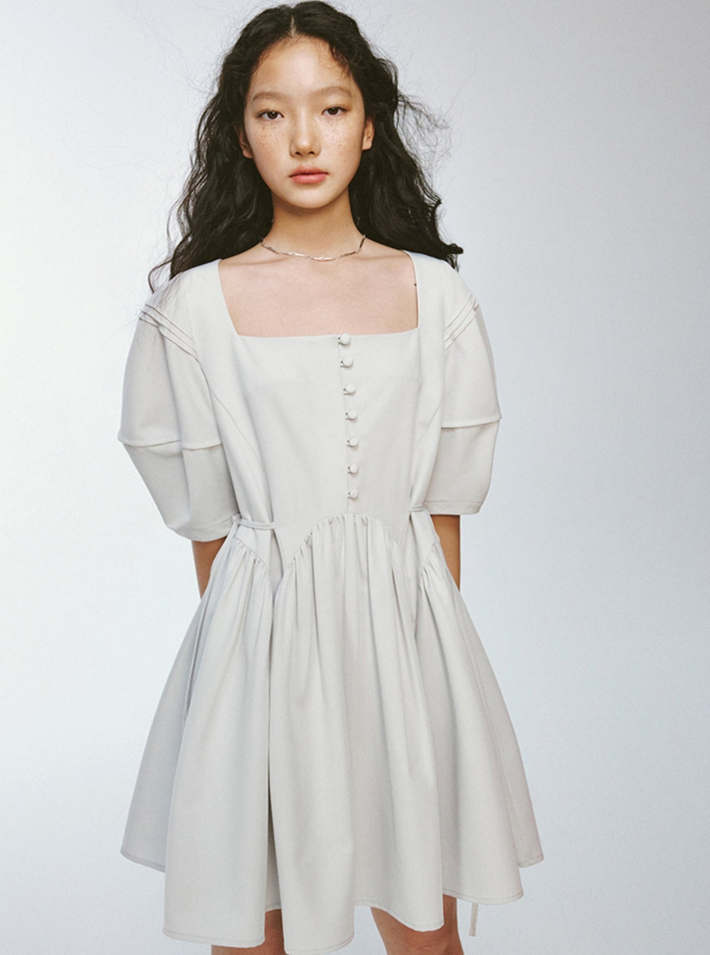 Lazy Thin Moonlight Puff Dress