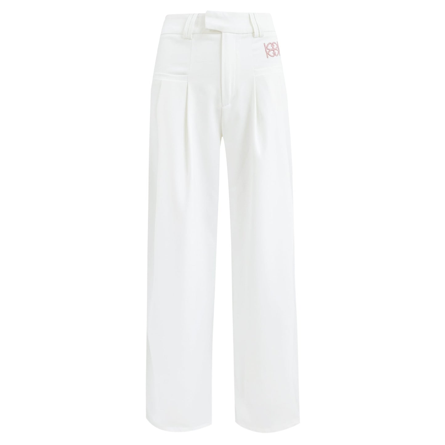 High-Waisted Wide-Leg Trousers