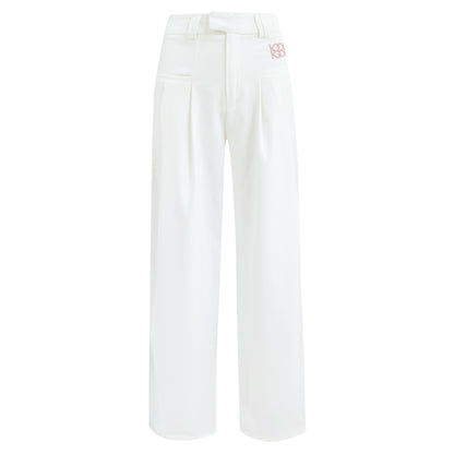 High-Waisted Wide-Leg Trousers