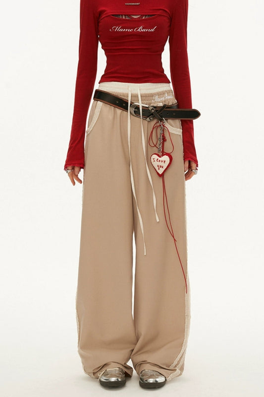 Two-pieCE FUNGUS Wide-LEG PANTS