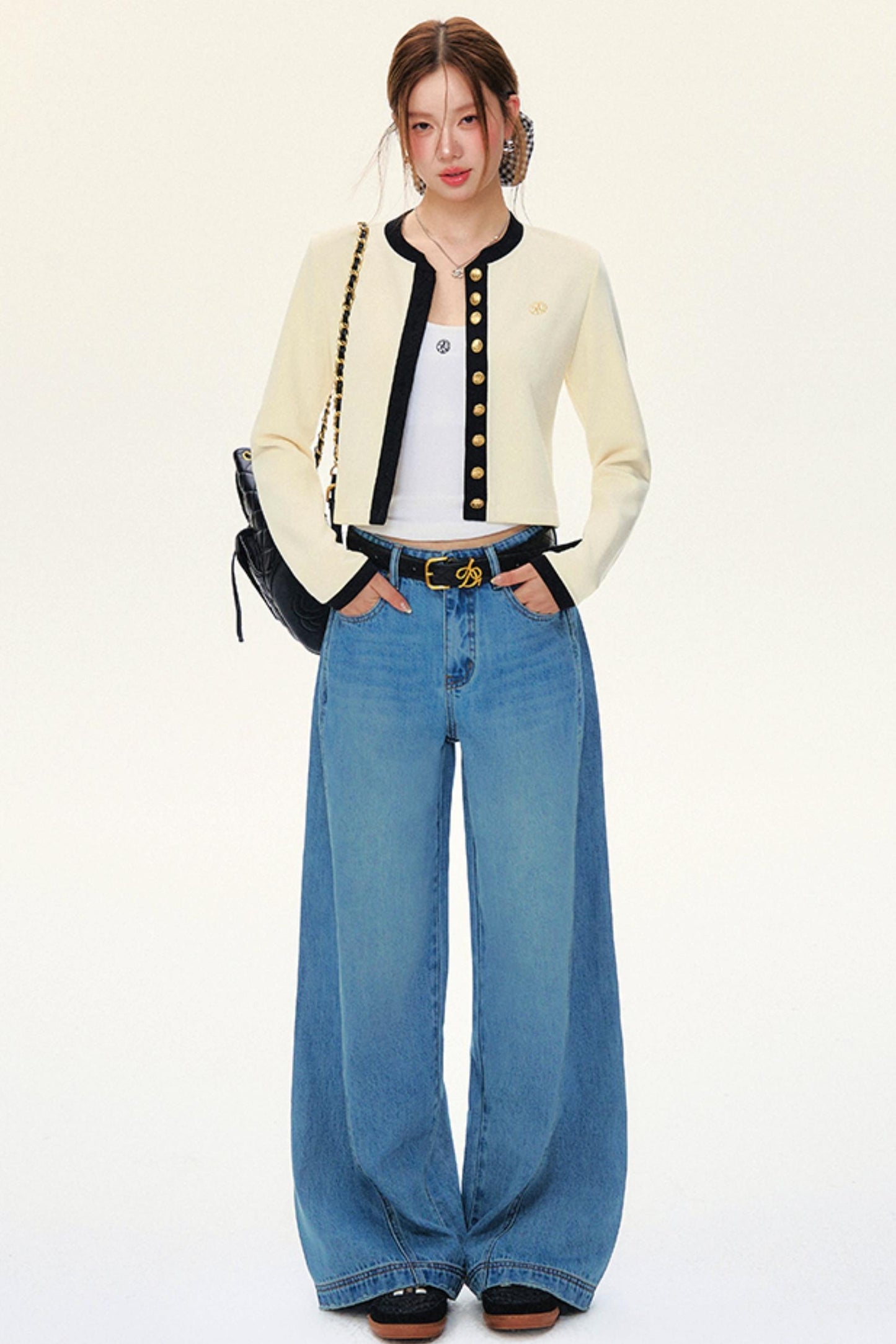 Luxury Short Knit Cardigan Set-Up