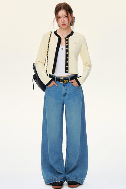 Luxury Short Knit Cardigan Set-Up