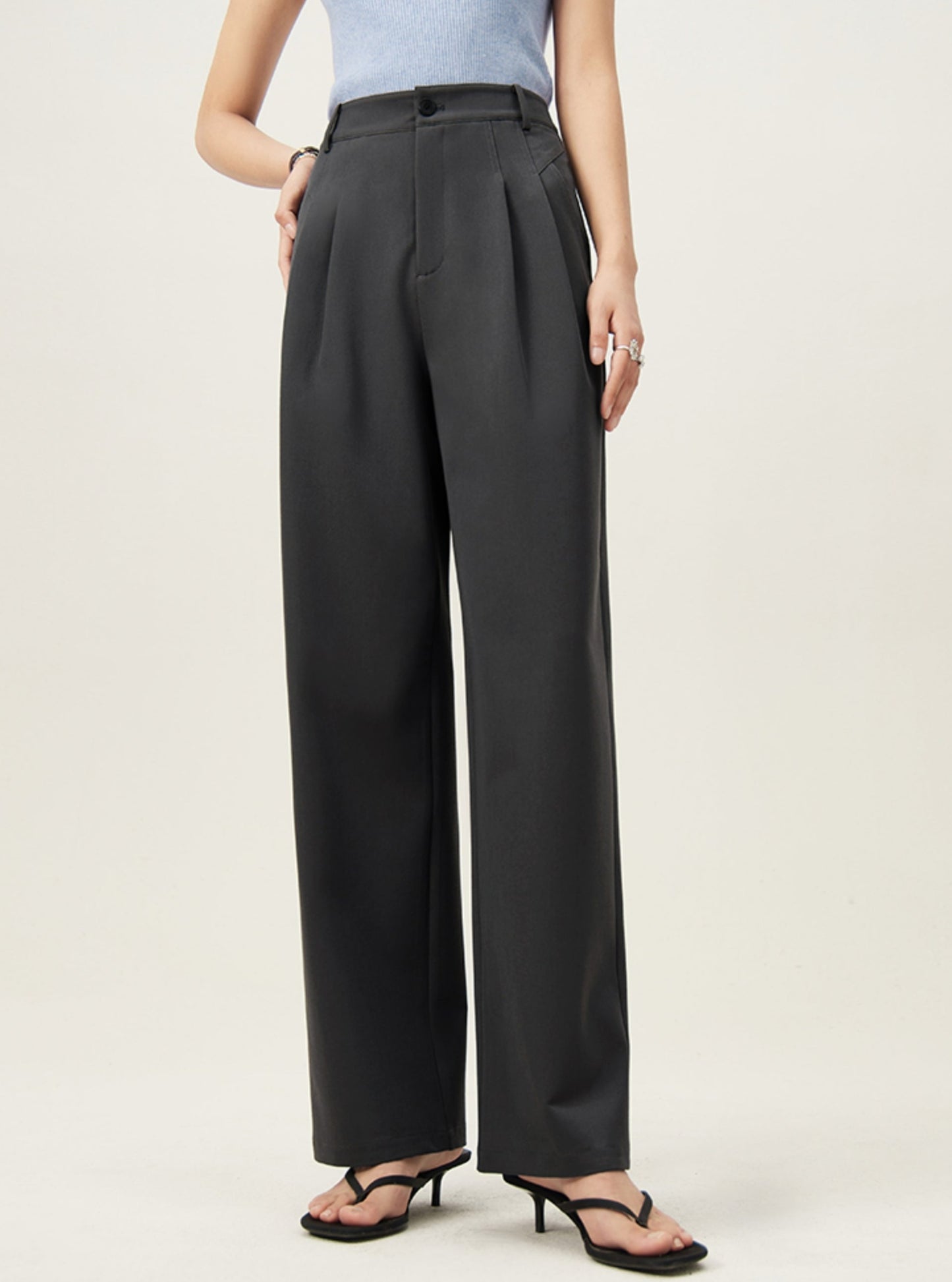 Slim Long Drape Pants