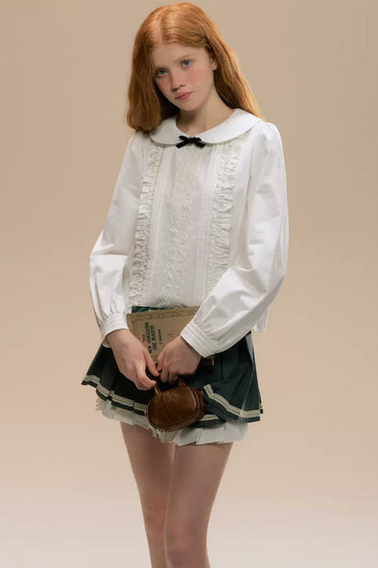 College Style Doll Collar Shirt