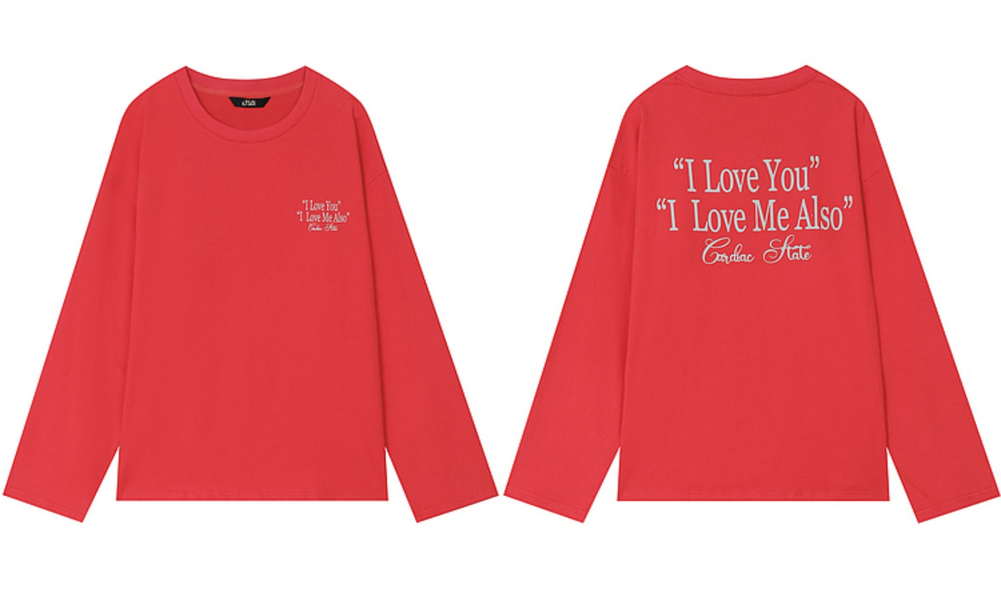 Letter Print Crew Neck Long Sleeve Top