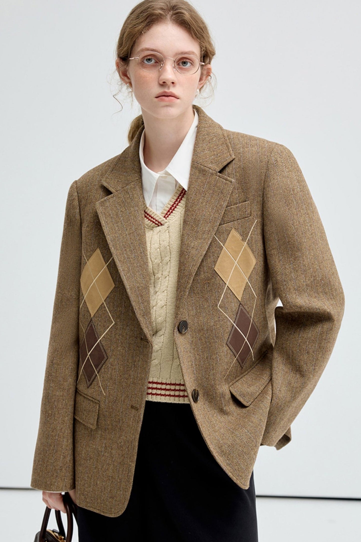 Woolen Quilt Pattern Coat