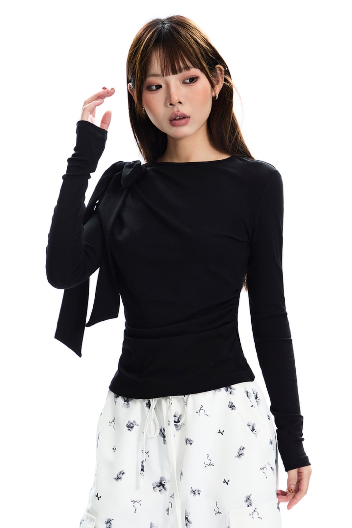 Cozyfit Asymmetric Long-Sleeve Top