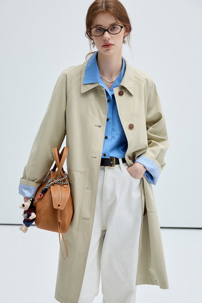 Classic British Silhouette Trench Coat