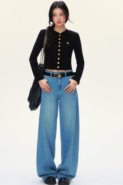 Luxury Short Knit Cardigan Set-Up