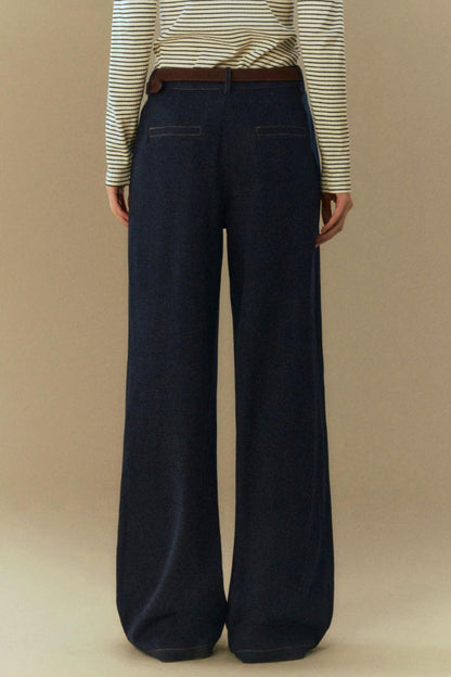 Classic Straight Denim Trousers