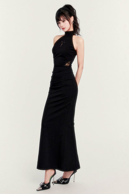 Fatal Flirtatious Halterneck Maxi Dress