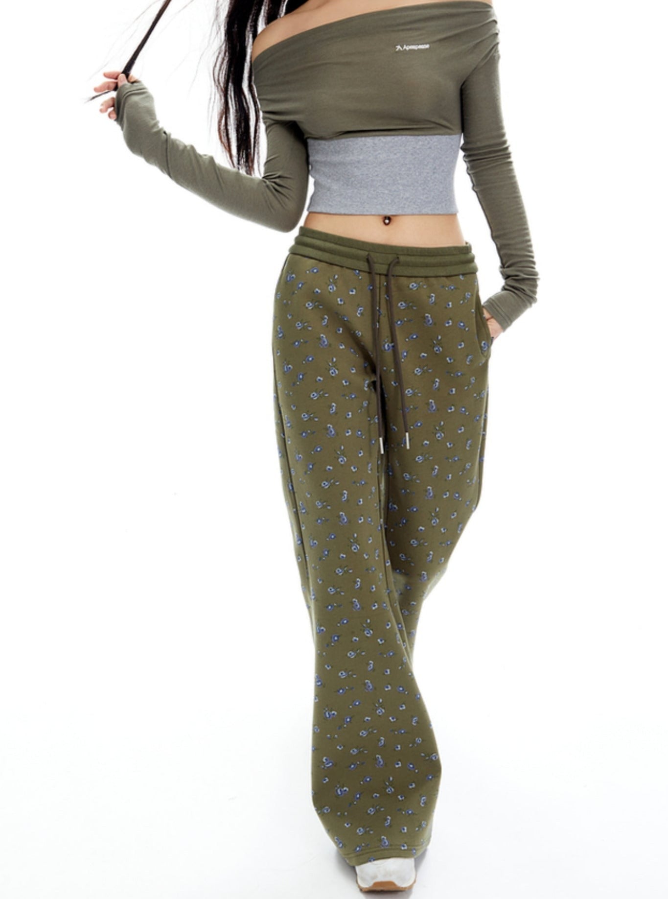 American Hottie Floral Casual Sweat Pants