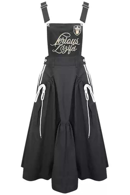 Sporty Embroider Strap Dress