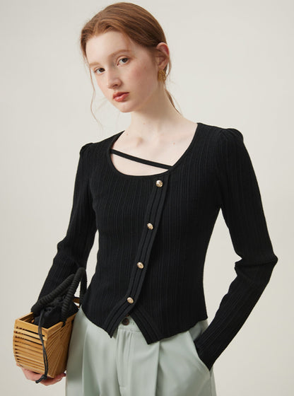 French Elegance Knitwear Top