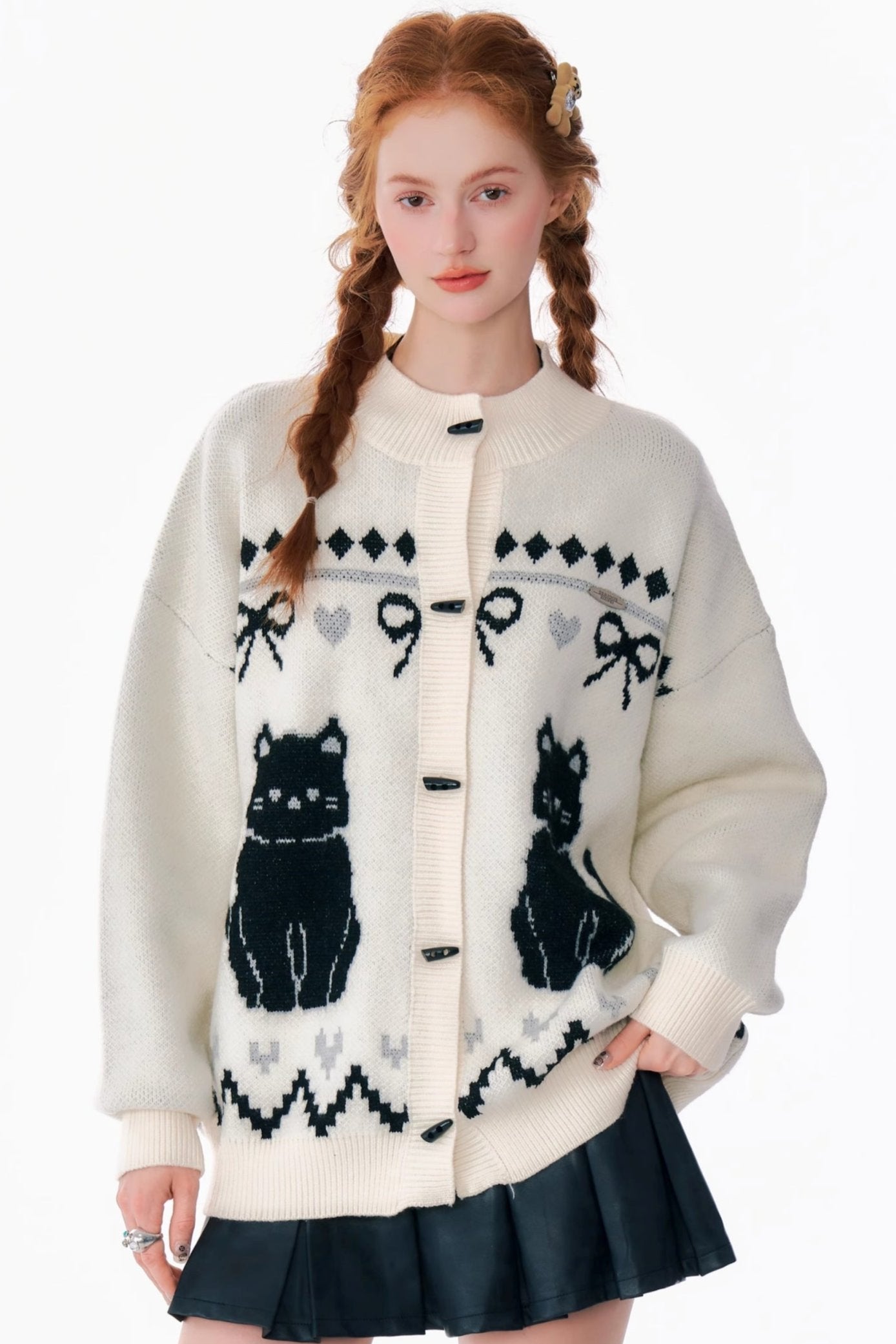 High-Quality Cat Sweater Cardigan