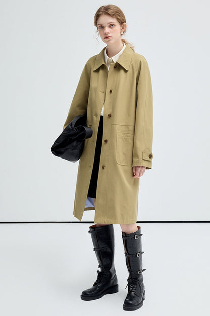 Classic British Silhouette Trench Coat