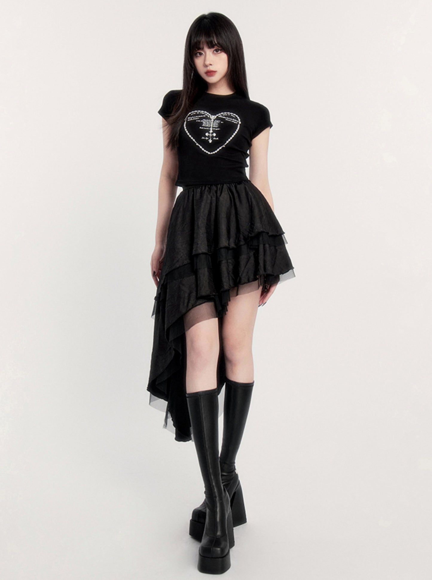 Dark Muse Heart Print T-Shirt