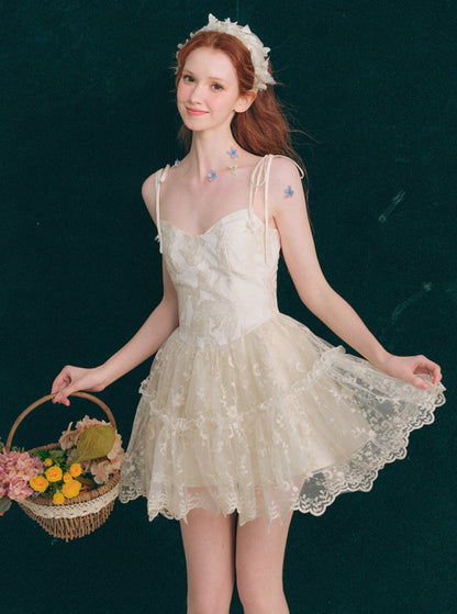 Hidden Flowers Tutu Slip Dress