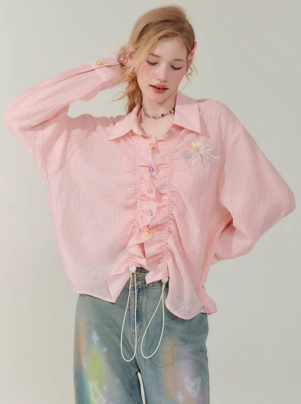 Luxury Loose Long Sleeve Shirt