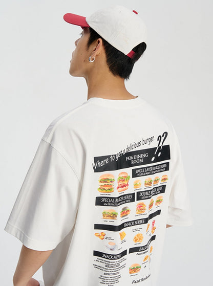 Fun Hamburger Couple T-Shirt