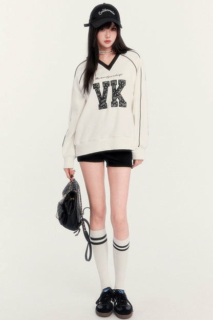 Embroidered VK Patch Sweatshirt