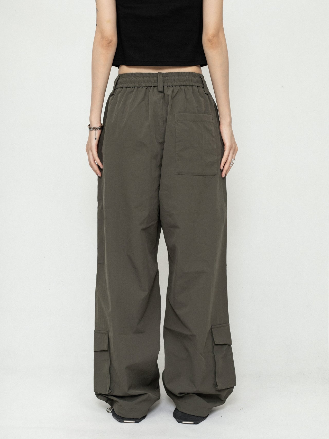 American Thin Wide Leg Cargo Pants