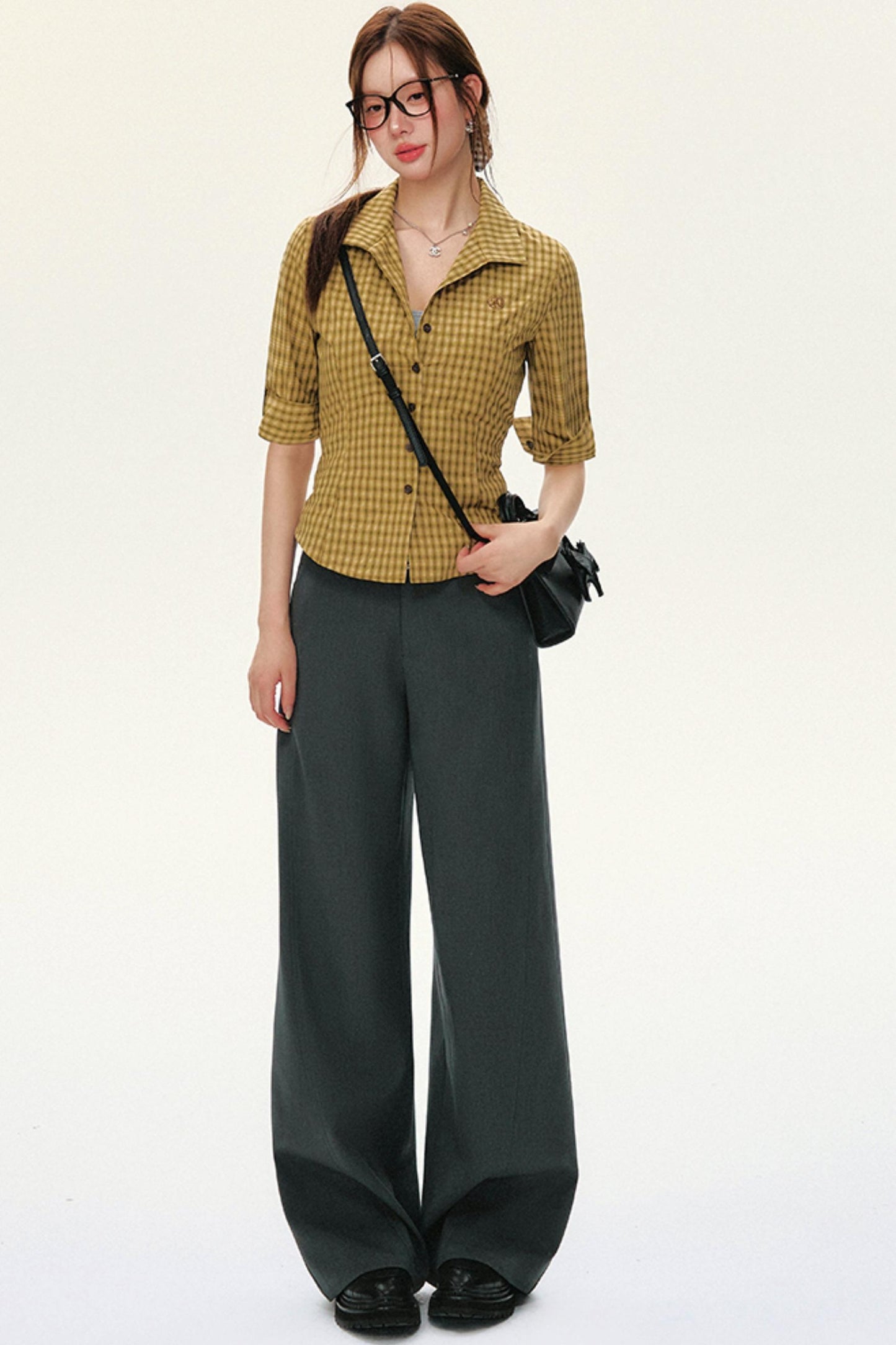 Tailored Wide-Waist Trousers
