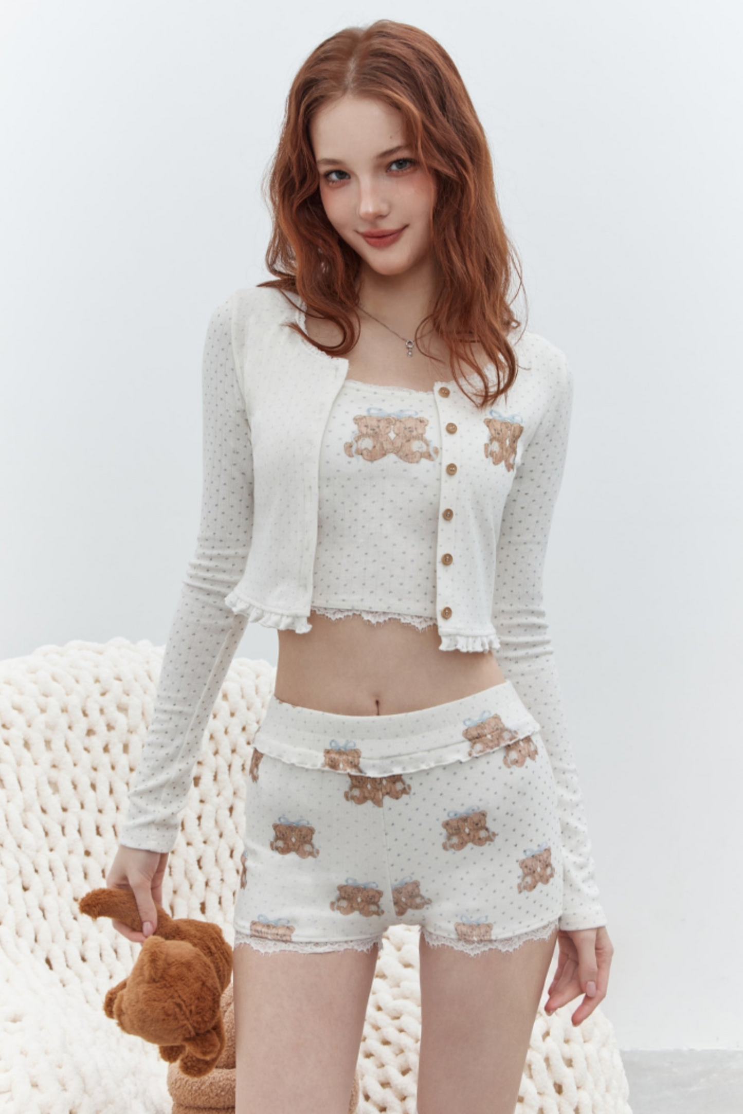 Love Bear Casual Vest Set-Up