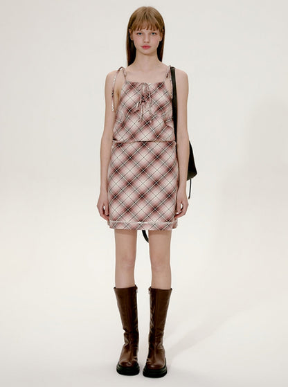 Plaid Slip Dress