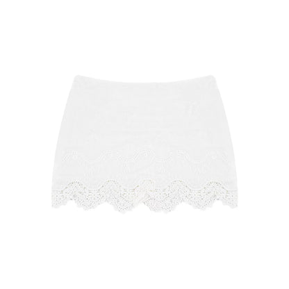 Off-Shoulder Lace Patchwork Set-Up