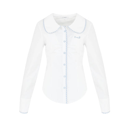 Doll Collar Waist Shirt