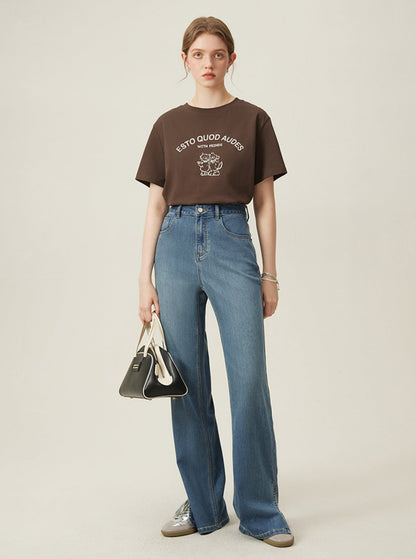 Vintage Versatile Straight Jeans Pants