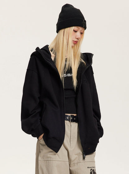 Collaboration Pound Hooded Cardigan Jacket