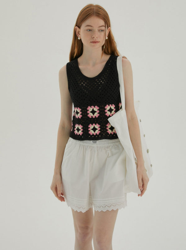 Hand Hook Vintage Checkered Vest Top