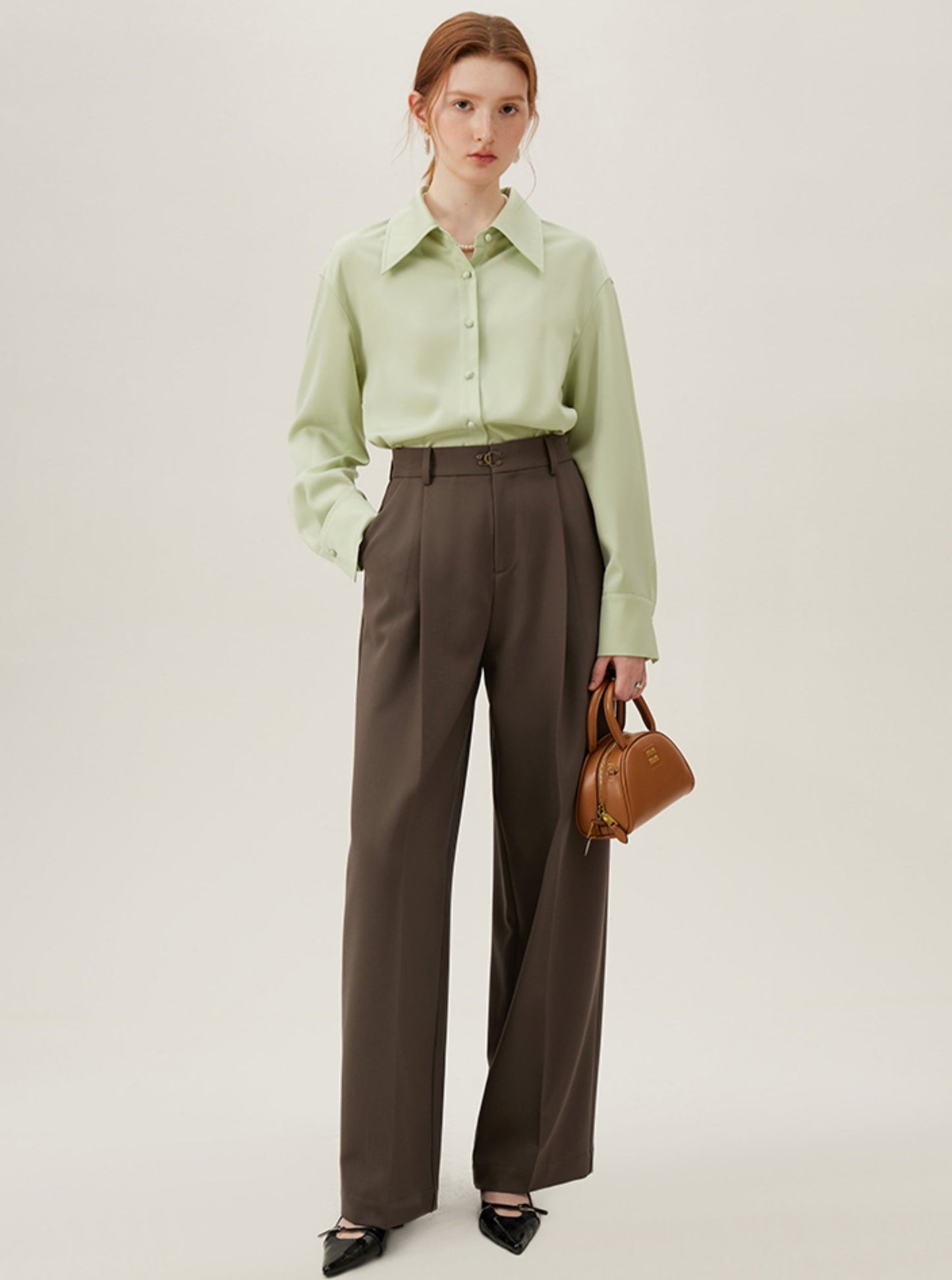 Straight Loose Suit Pants