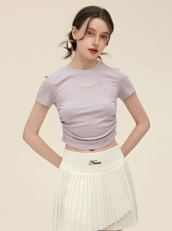 Vintage Embroidery Slim T-Shirt