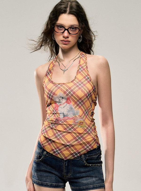 American Vintage Cat Halter Top