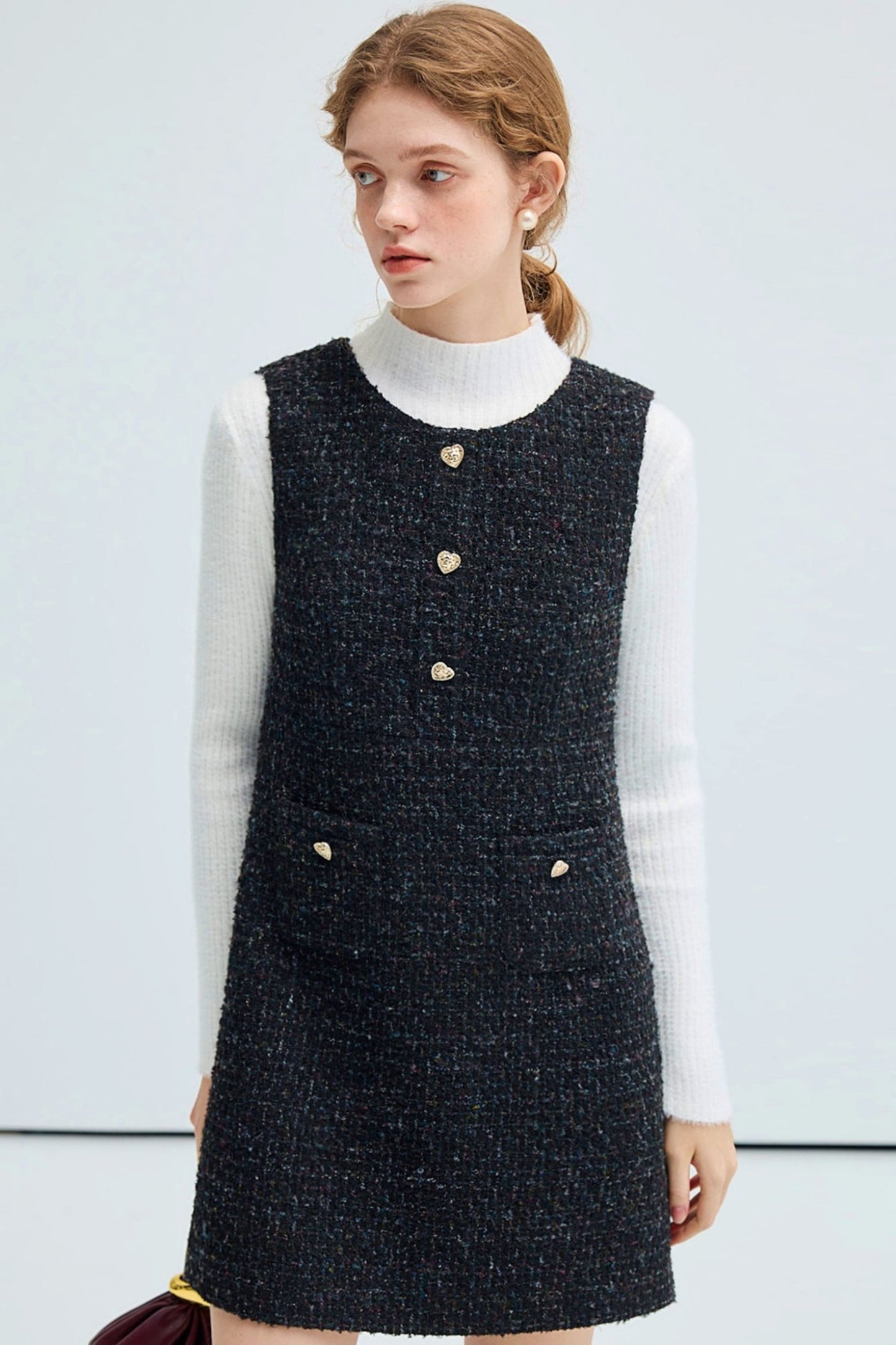 Heisenberg Romance French Style Wool Dress