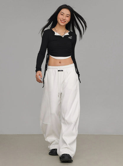 Black Sickle Hip-Hop Pants