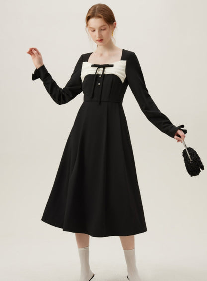 Hepburn French Black Everyday Dress